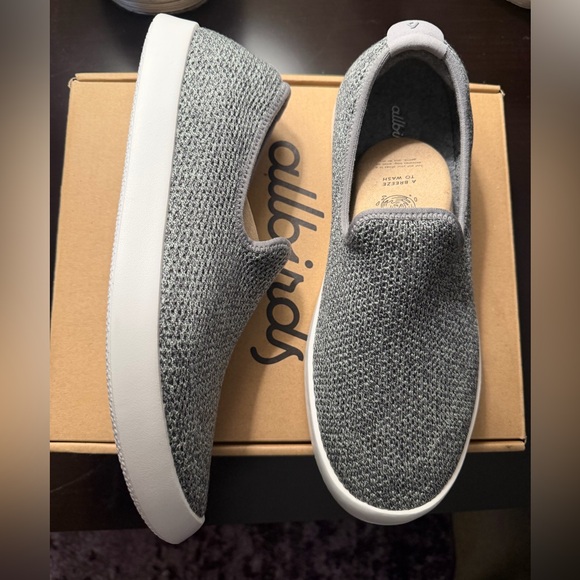 Allbirds Charcoal Knit Slip-On Shoes - Picture 2 of 7
